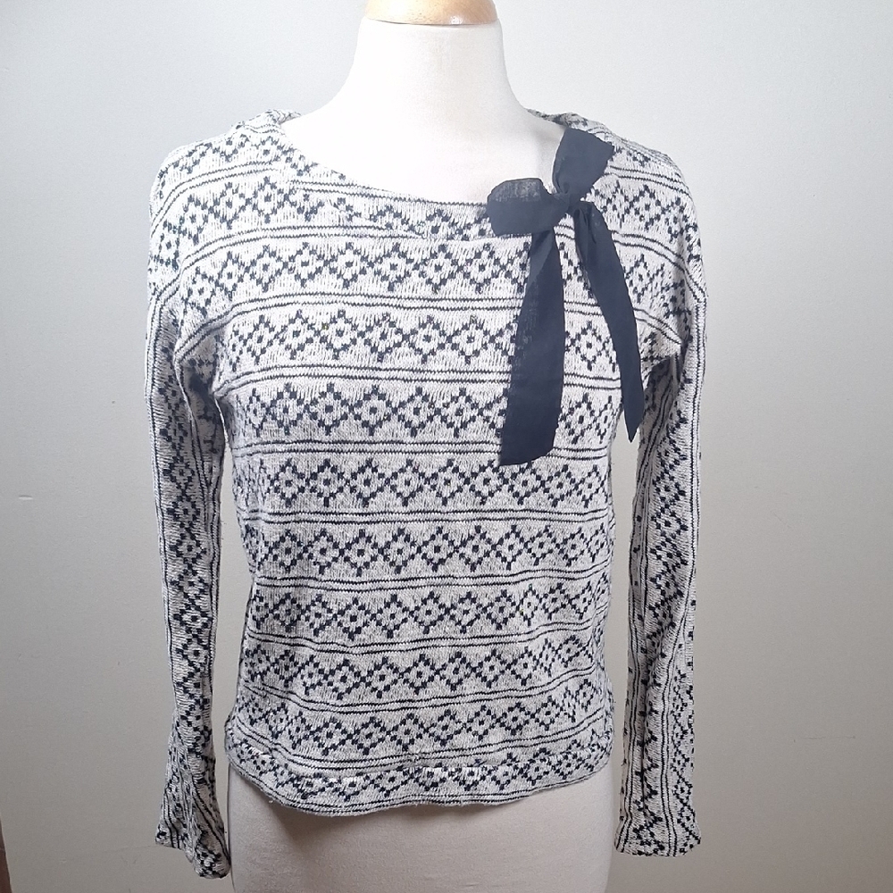 NAF NAF Bow Detail Y2K Sweater Size M